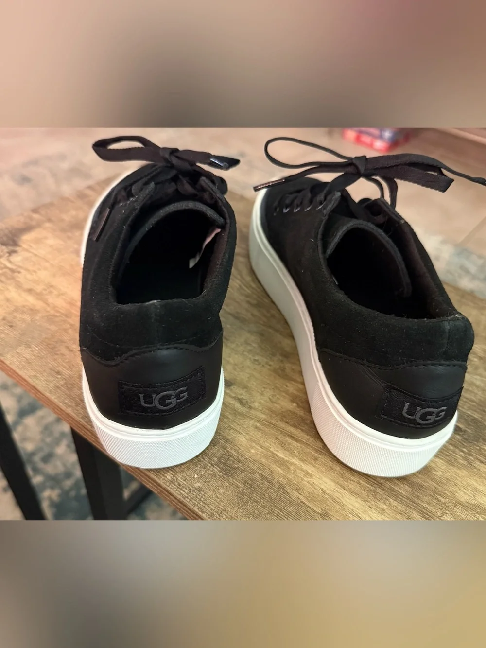 UGG Black Suede Sneakers